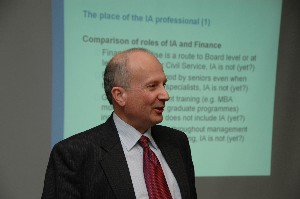 At the February meeting, Michael E.J. Stubbings, head of Information Assurance Policy and Standards, Central Sponsor for Information Assurance, U.K. Cabinet Office, discussed information assurance within the U.K. government.